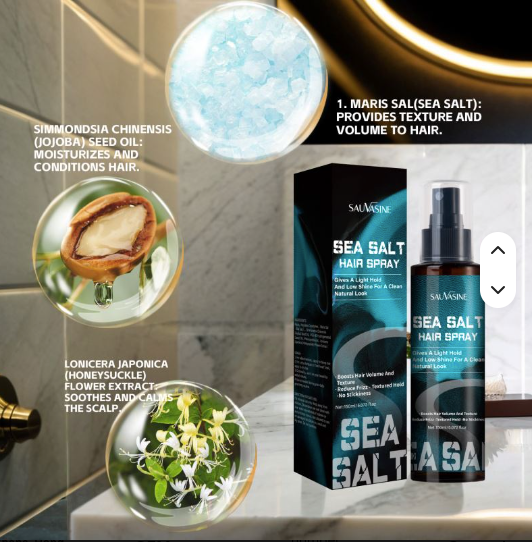 Hot Selling Increase Thickness Low Gloss Styling Hair Sea Salt Spray