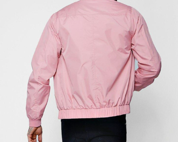 Custom Designed Pink Winter Outdoor Bomber Jacket Men Waterproof Breathable Reversible Eco-Friendly Stand Collar Front Camping