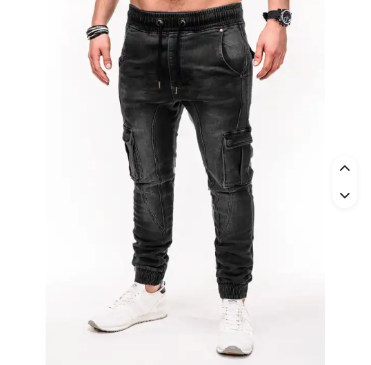Autumn Winter New Men's Stretch-fit Jeans Business Casual Classic Style Fashion Denim Trousers Male Black Blue Pants J0051
