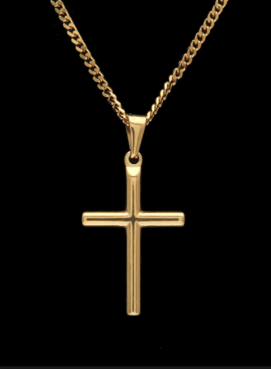 Luxury 316L Stainless Steel Cross Pendant Necklace
